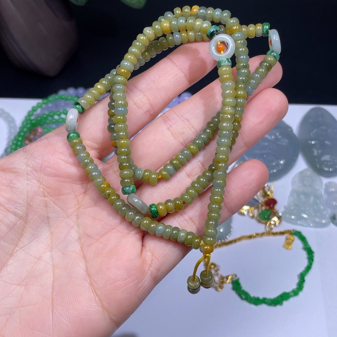 翡翠手链未镶嵌手串