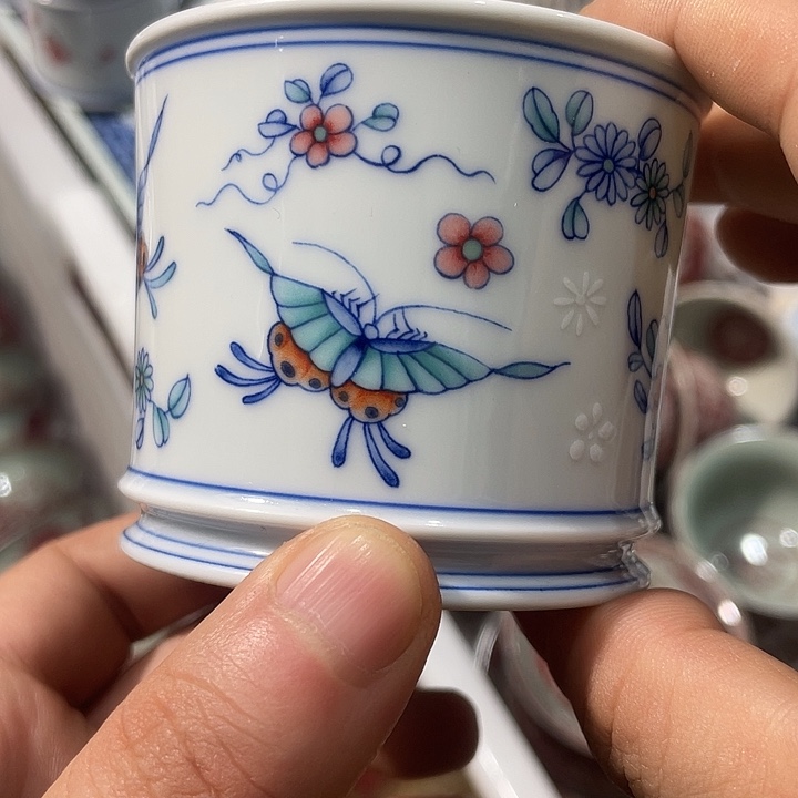 摆件陶景德镇陶瓷主人杯223