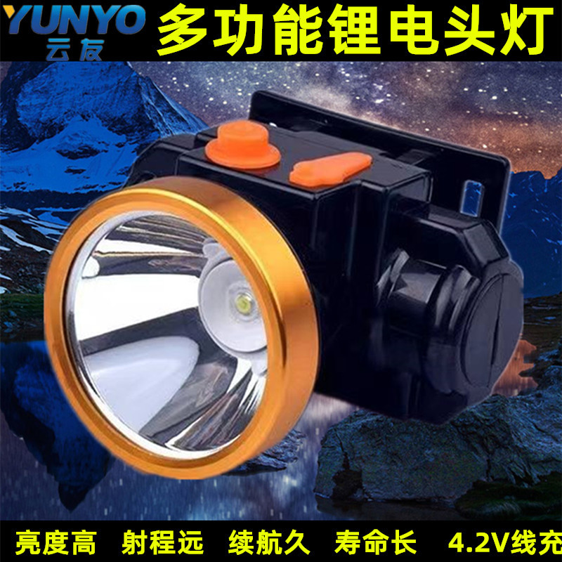 LED强光头灯USB锂电池超亮远射灯户外灯头戴式照明灯