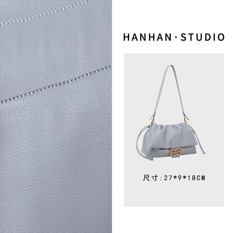 【尚恩CC】QYX-98035-珍珠灰 轻奢时尚复古气质百搭单肩腋下女包