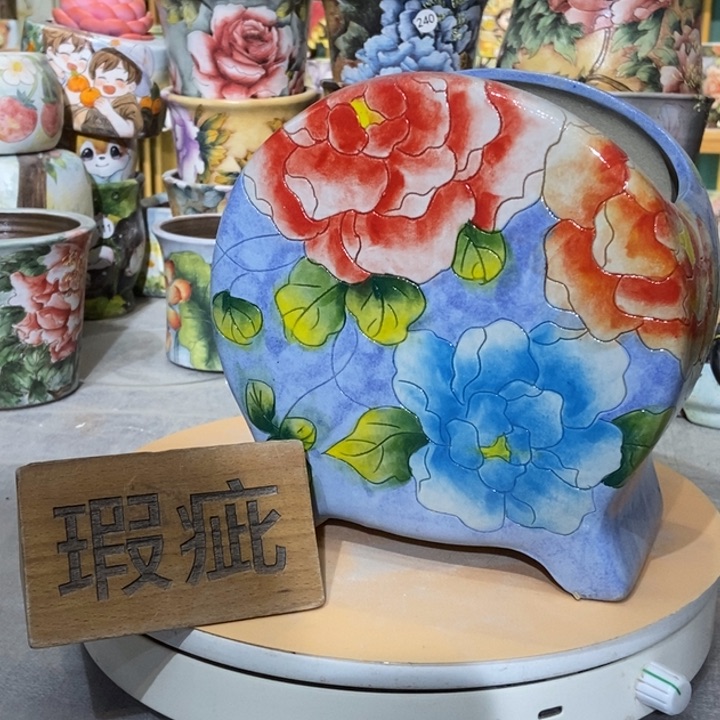 红陶景德镇艺术手绘作品