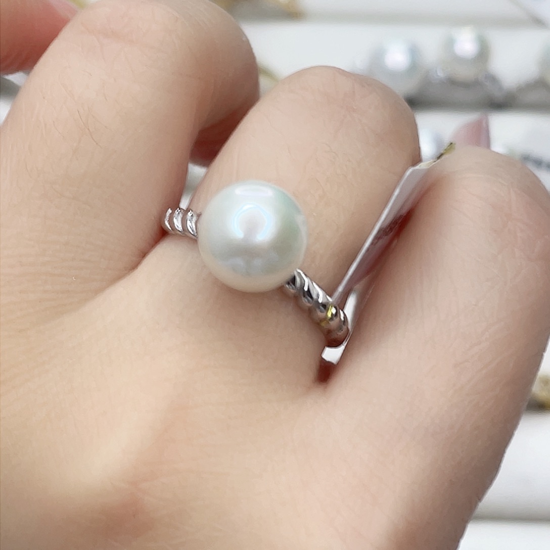 淡水珍珠颈饰银S925镶嵌