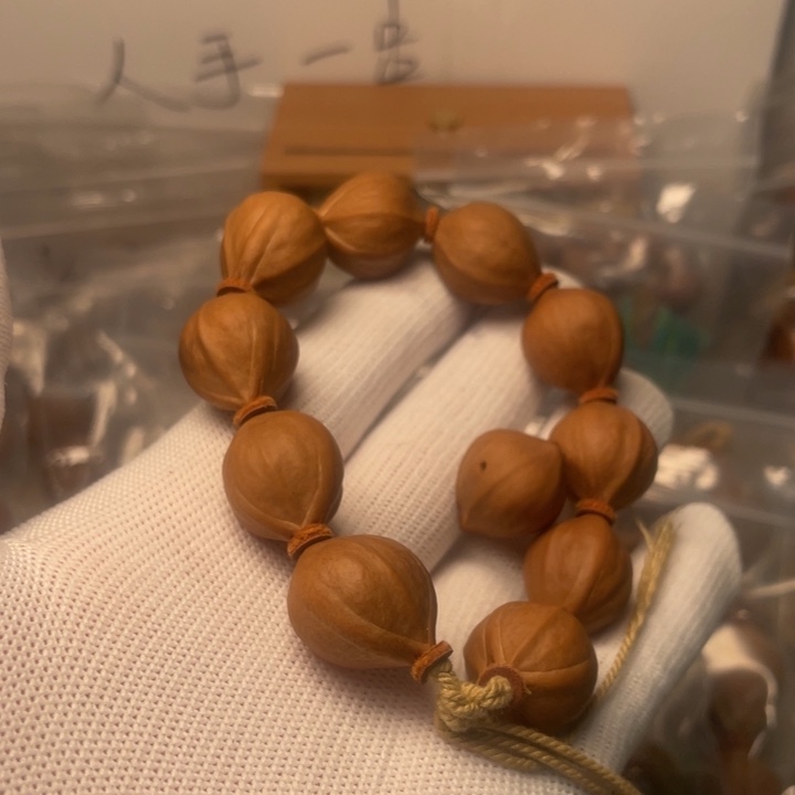 橄榄核手串/手链18尺寸老树油核小短圆