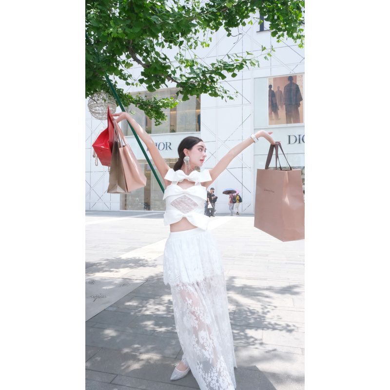 2025初夏MyloveLeo‘‘花仙子’时尚法式半裙（裙长101）