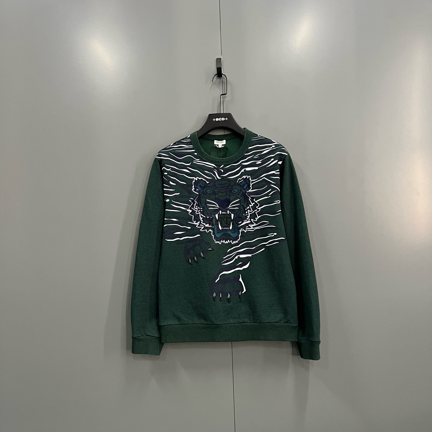 95新 KENZO/肯佐 jp1210 虎头刺绣圆领卫衣 M码 103176