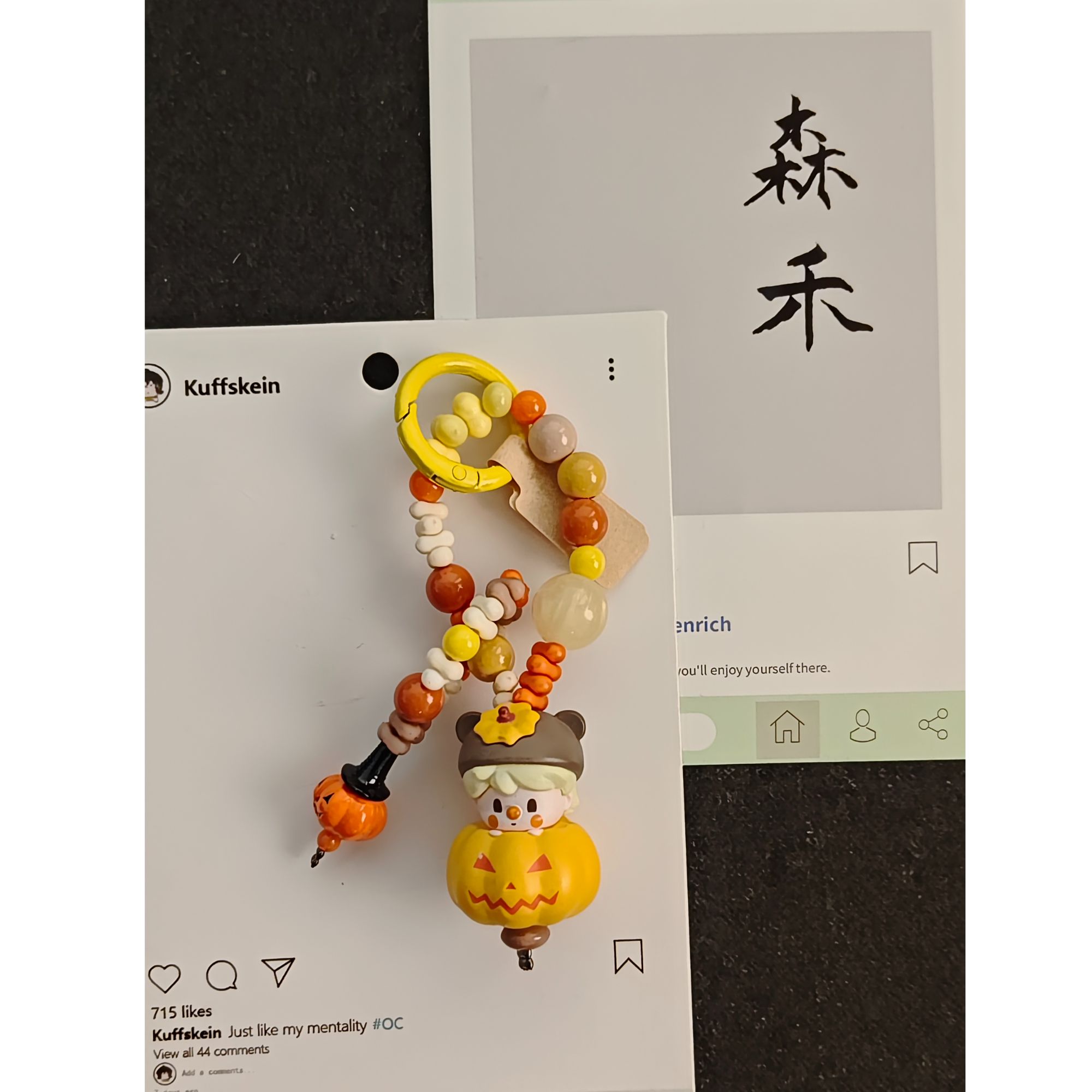 diy纯手工创意定制手机链可爱卡通ins小众少女