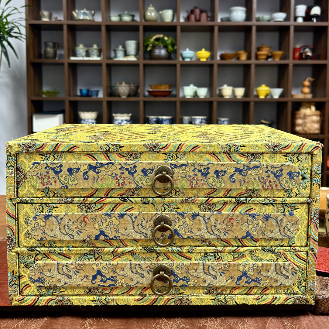 印章收纳盒多宝阁三层37.3*25*20cm