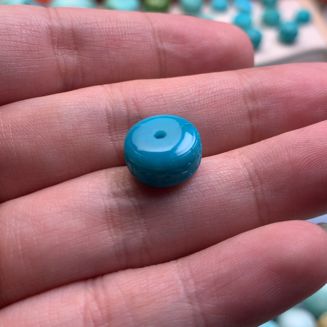 绿松石珠宝半成品未镶嵌大**权