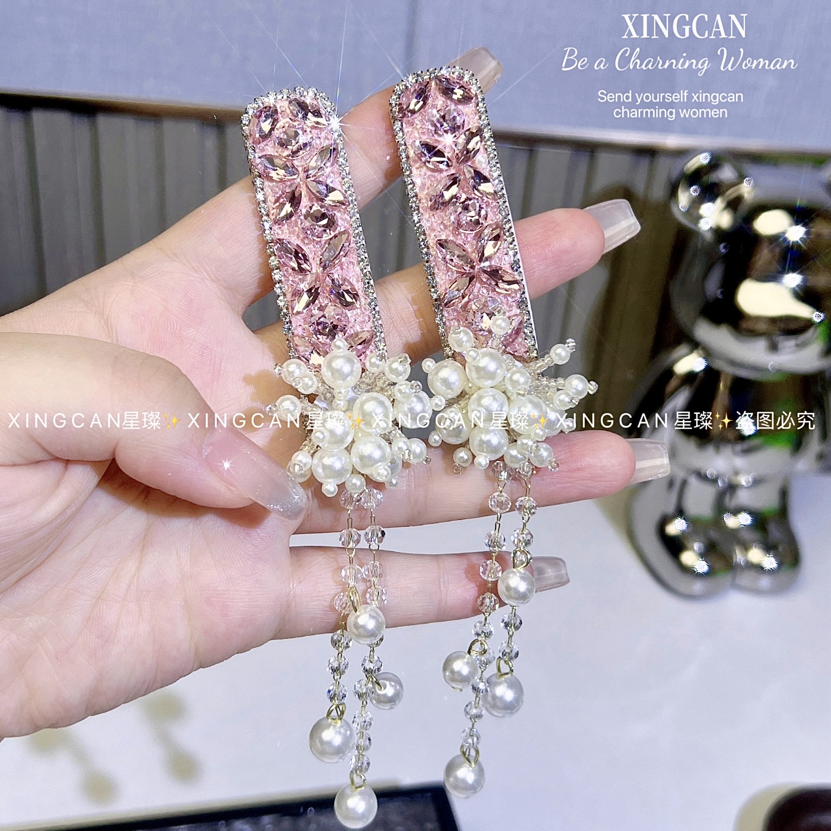 时尚OL原宿风边夹发饰日韩女发夹欧若智性风法式气质