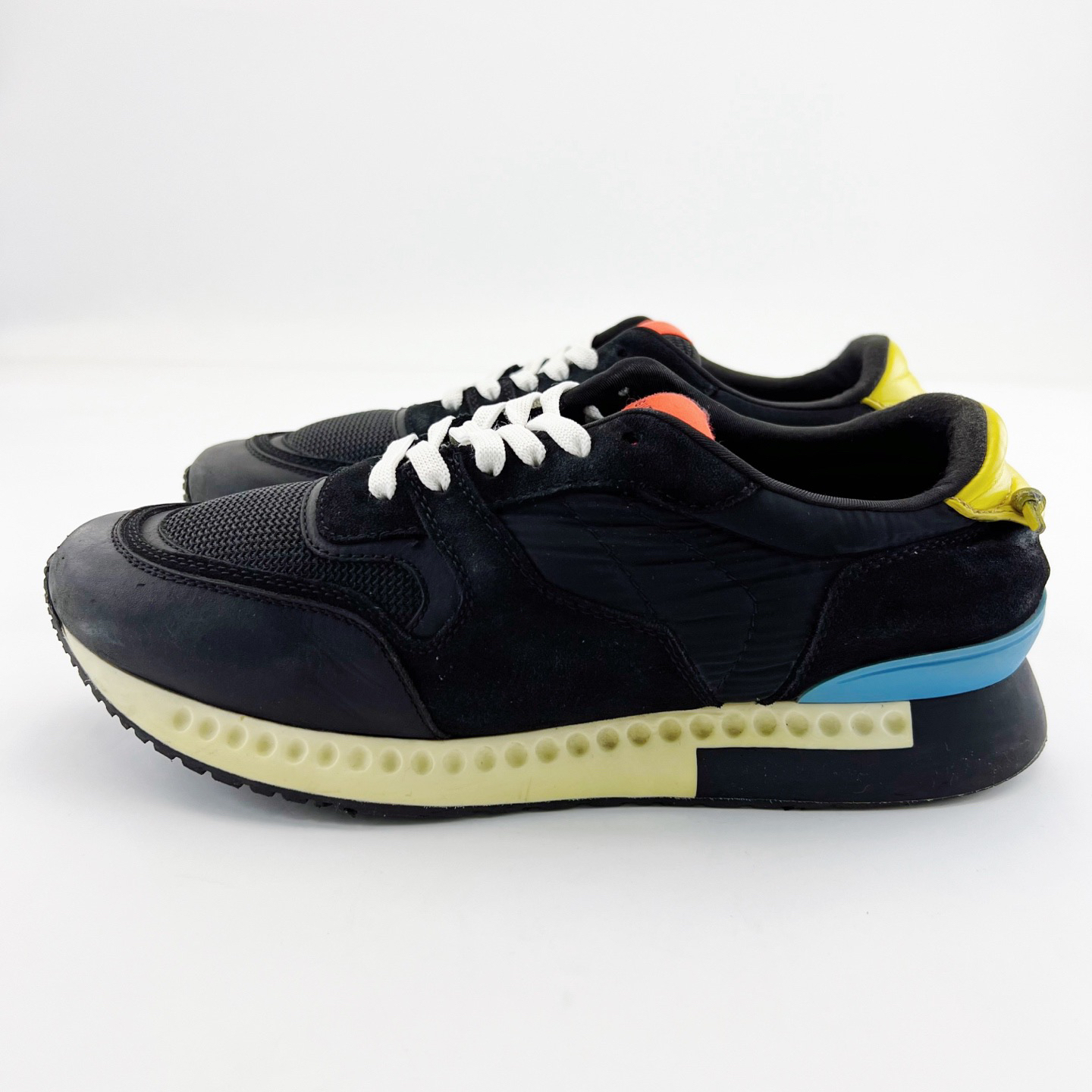 90新 Givenchy/纪梵希 41码/黑色皮革网面休闲鞋/17699782