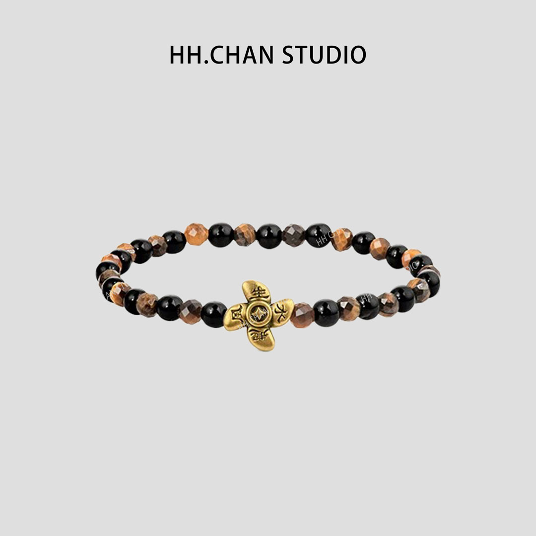 铜合金石英石手链 铜合金石英石手链 HH.CHAN“风生水起”风车手链