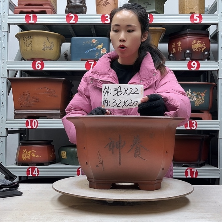 紫砂花盆紫砂花盆