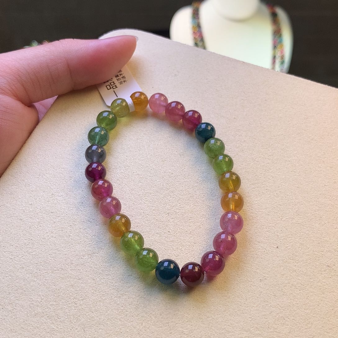 碧玺手串未镶嵌碧玺