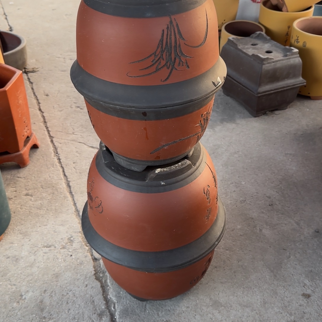 紫砂花盆口径18.12/14.10口径