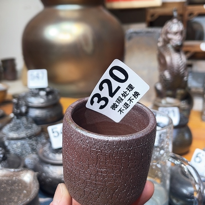 杯高温柴烧陶泥主人杯