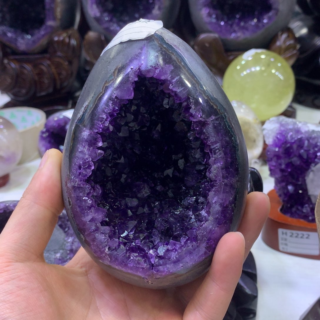 水晶紫水晶摆件未镶嵌观*0762