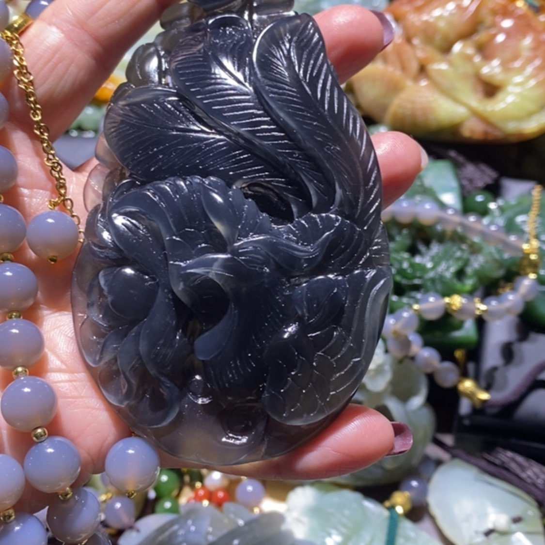 【闪购商品】岫玉毛衣链未镶嵌