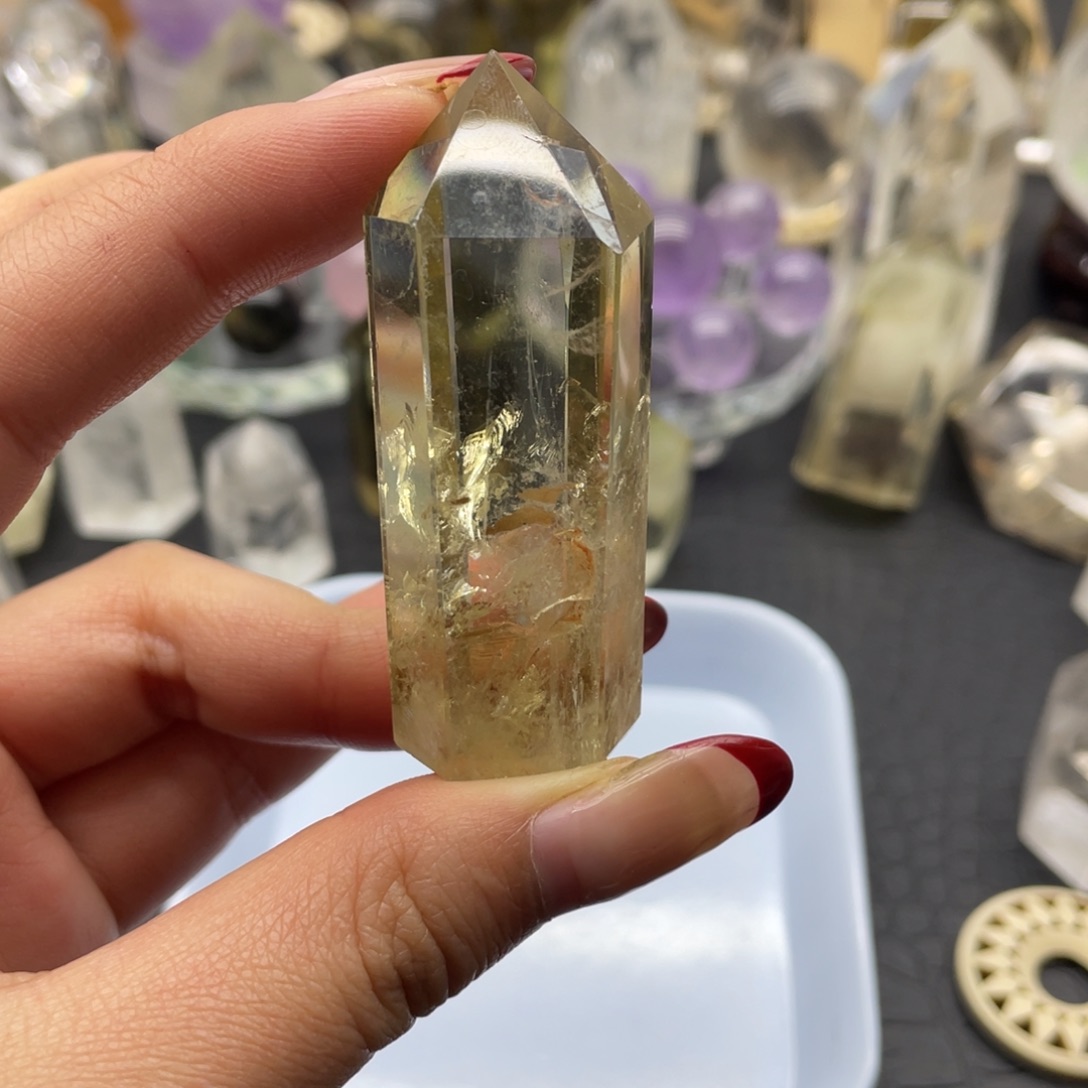 水晶4未镶嵌黄水晶柱