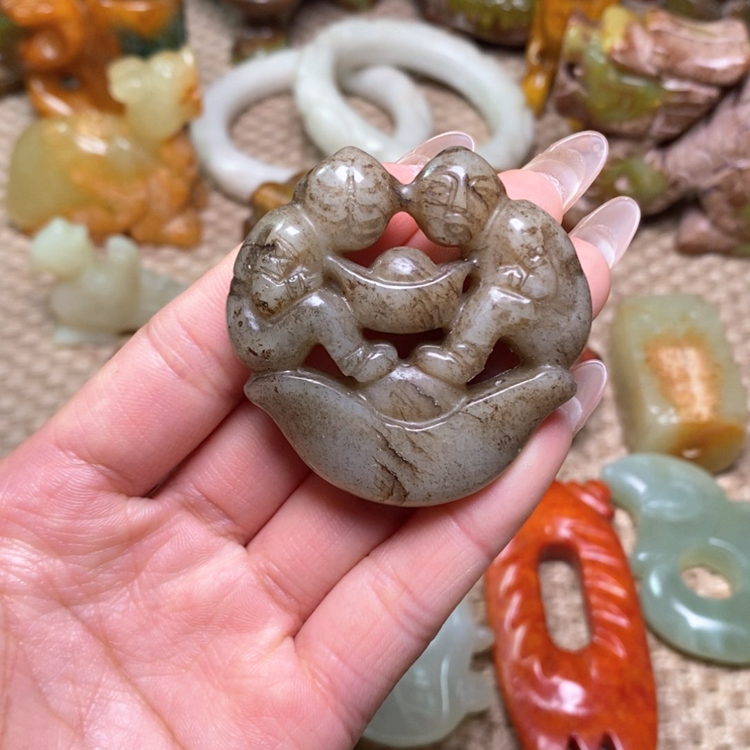 白玉菩提吊坠白玉菩提白玉菩提摆件