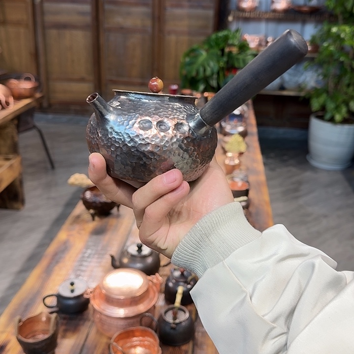 菜***包紫铜手工制作摆件