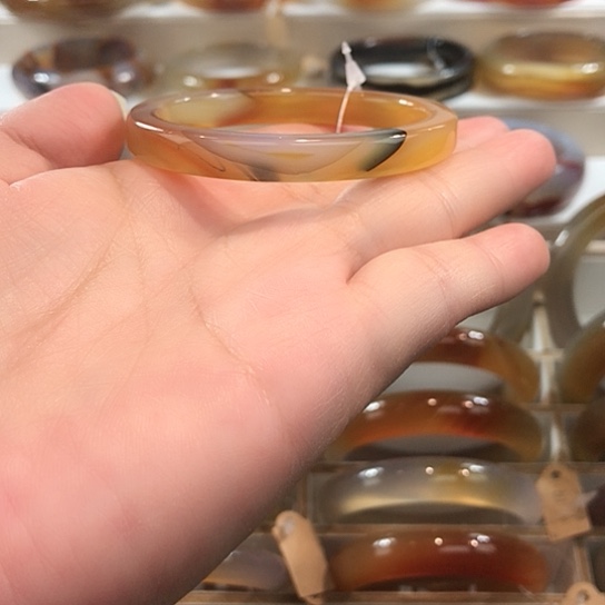 玛瑙/玉髓未镶嵌手镯9号