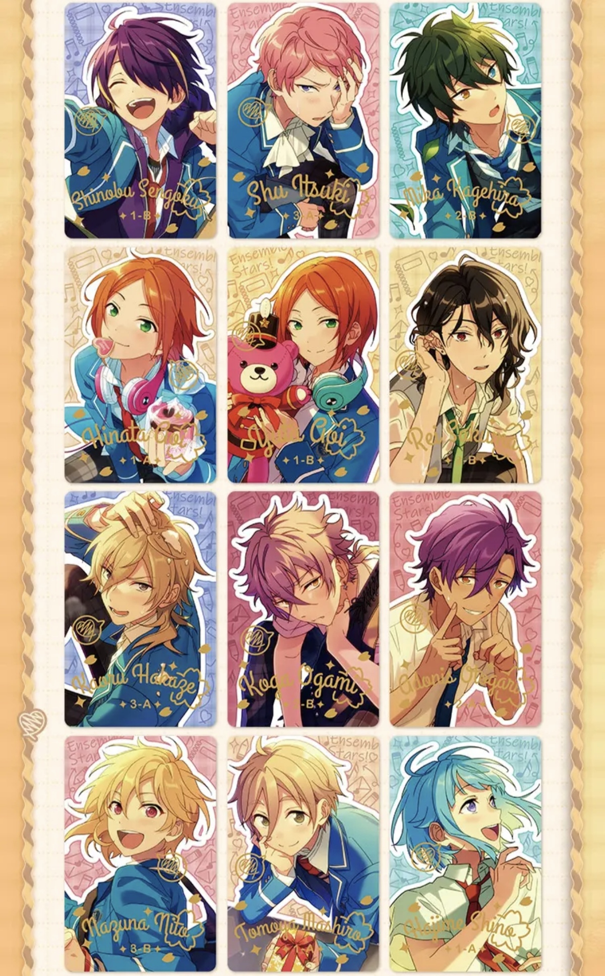 偶像梦幻祭 ES 制服小卡一弹、二弹  盲盒代拆