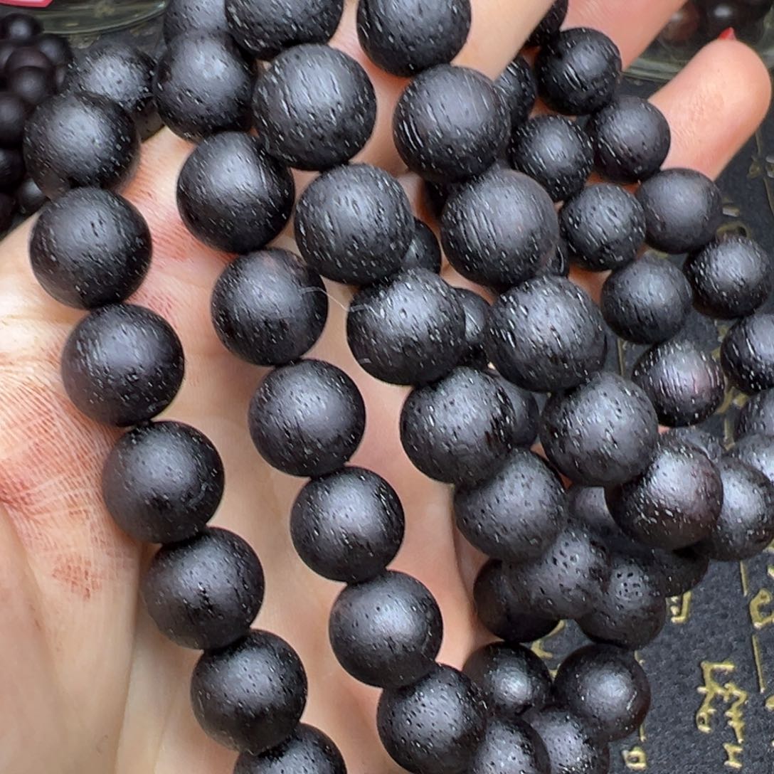 手串/手链降真香缅甸小叶降真香10黑油糖结结晶单圈