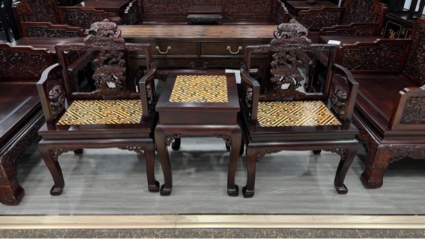 大红酸枝灵芝小宝座