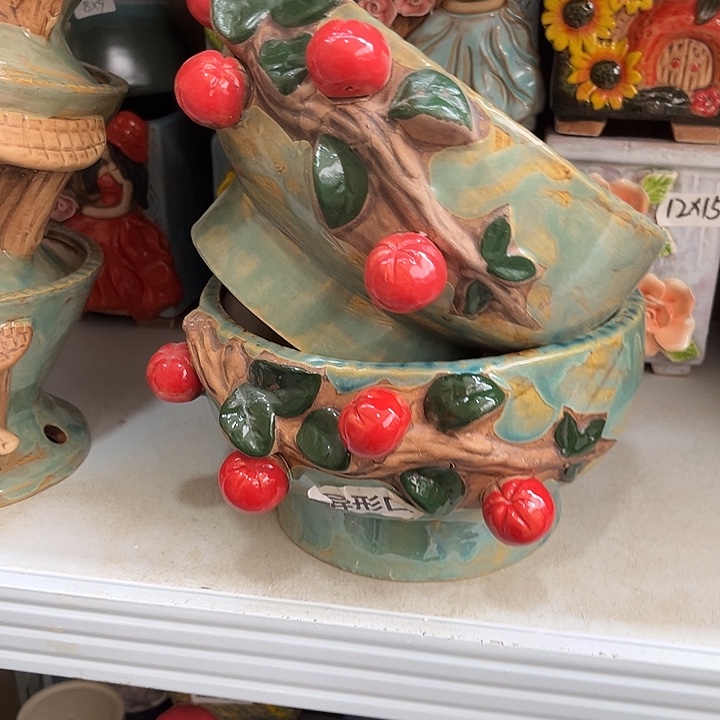 粗陶材质多肉花盆