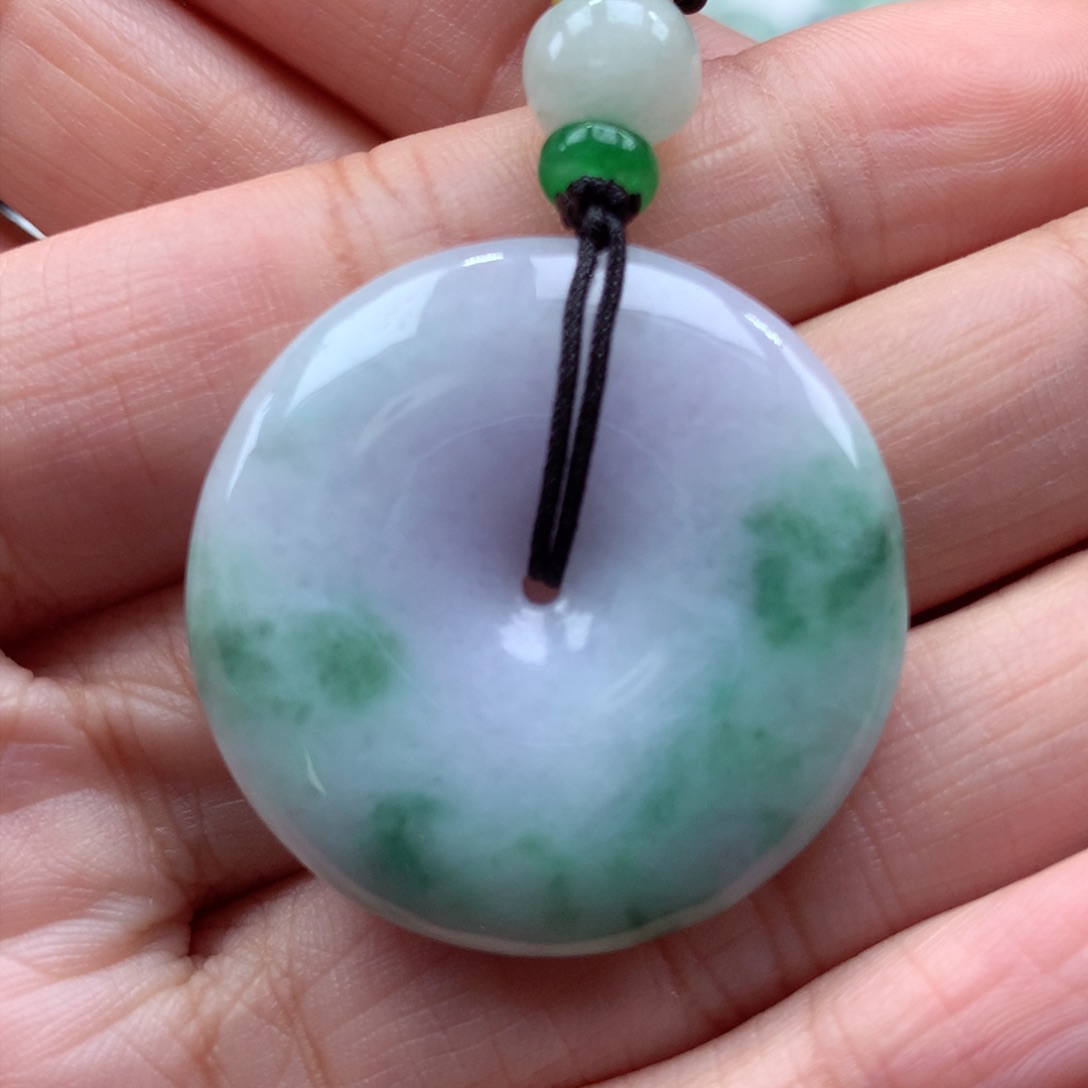 翡翠吊坠(不含链)未镶嵌平安扣