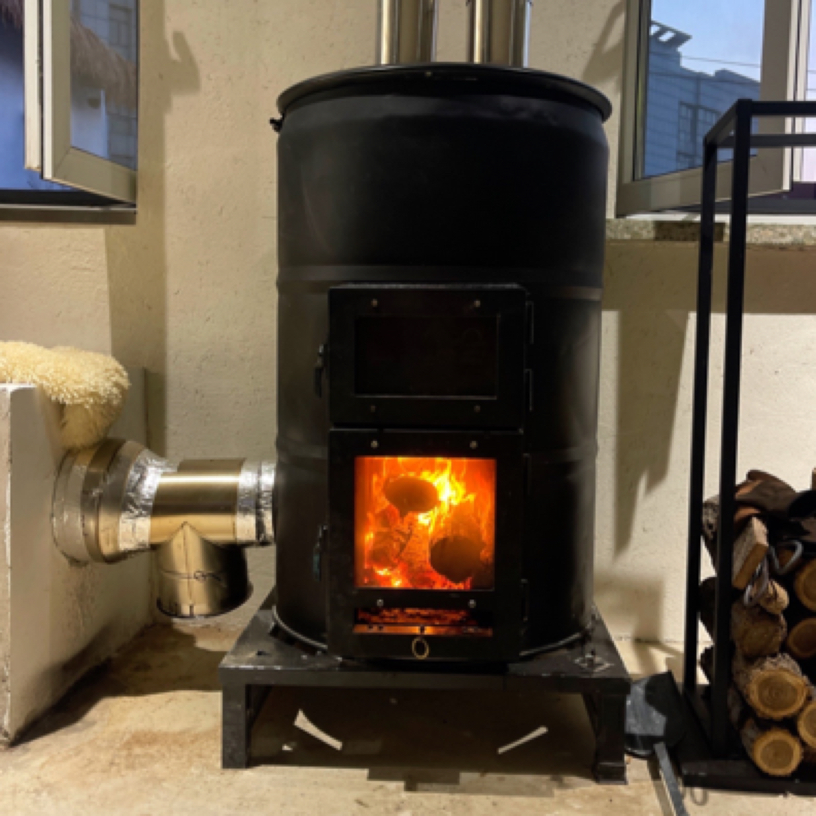 火箭壁炉烤箱款高86直径55厘米