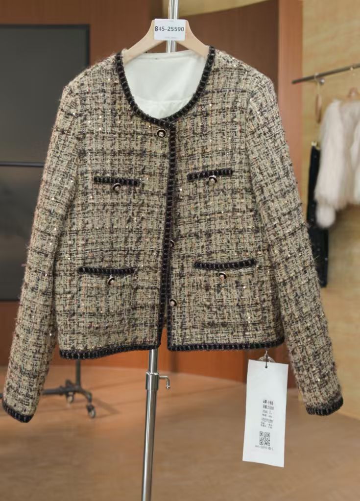 秋冬常规款修身型风衣百搭气质外套秋季女装845-25990