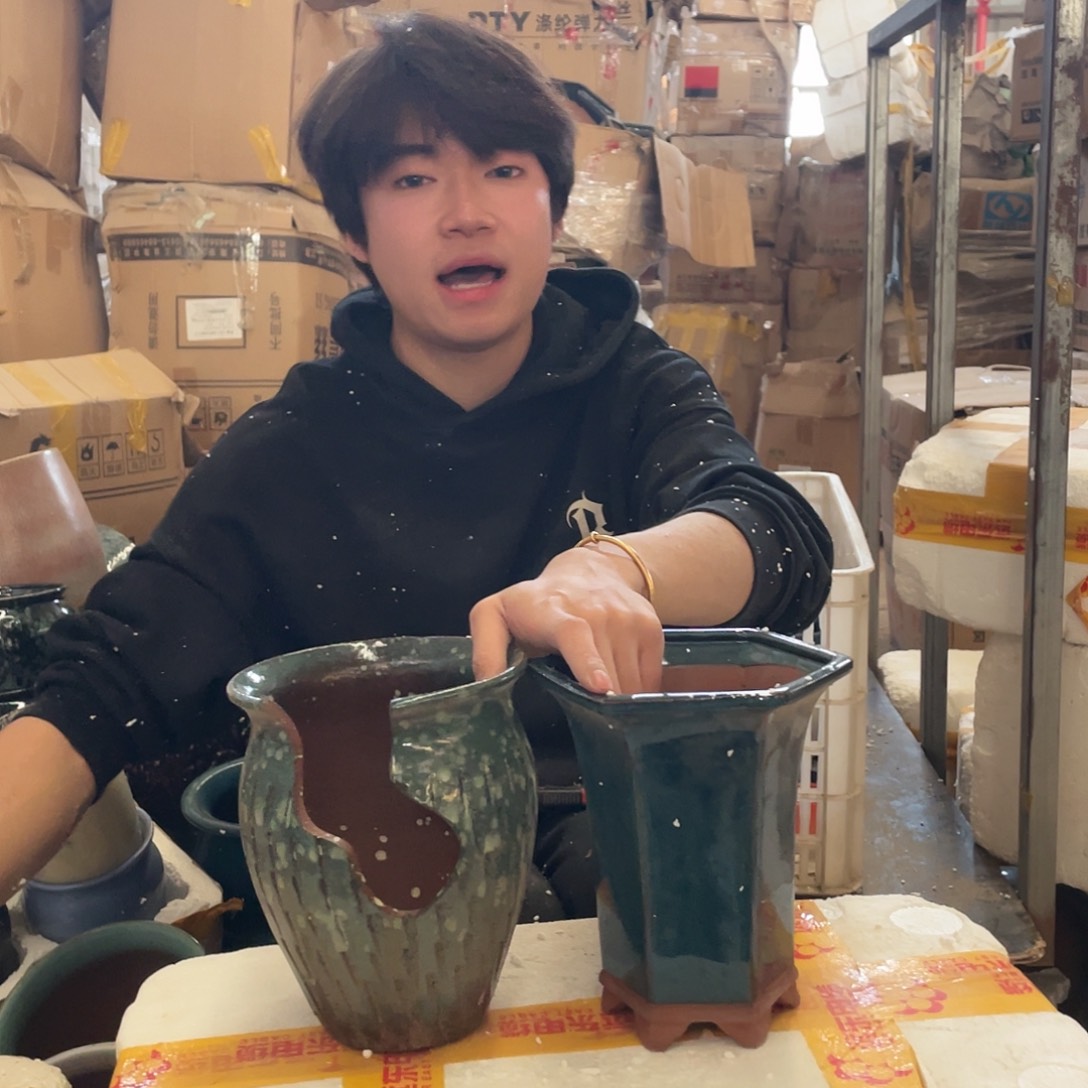 红陶宜兴紫砂花盆