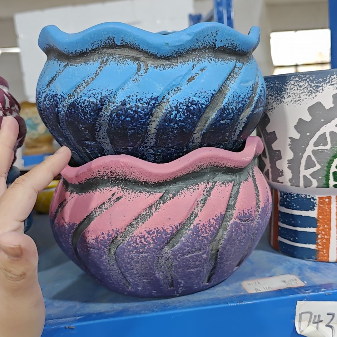 红陶吸水透气的白陶花盆凑满12发货