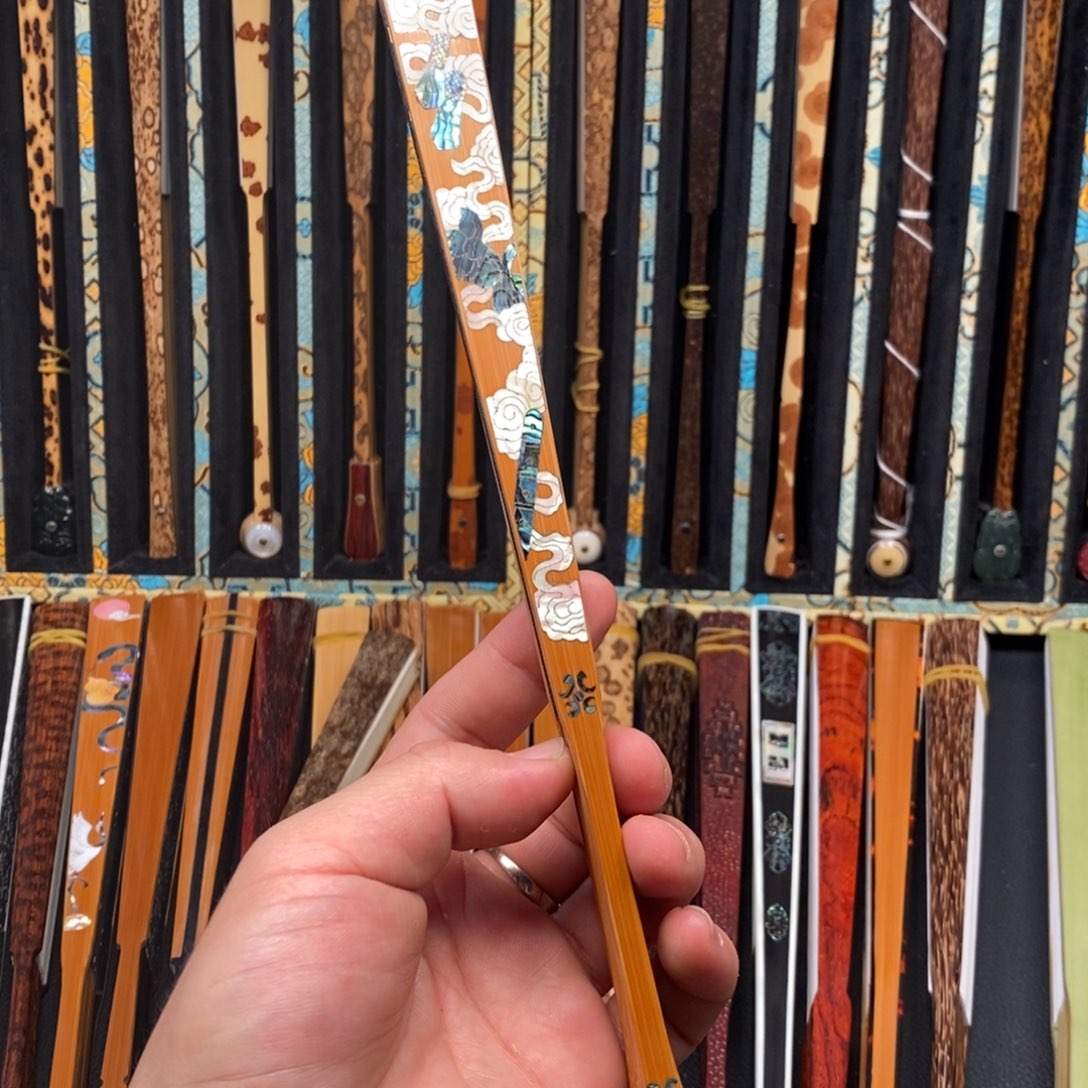 扇子一*八仙螺钿文玩折扇