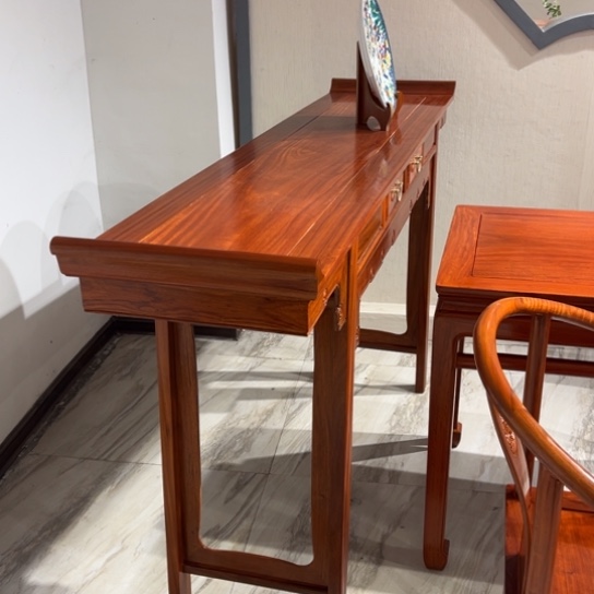 紫檀木类家具邱*学缅花香案