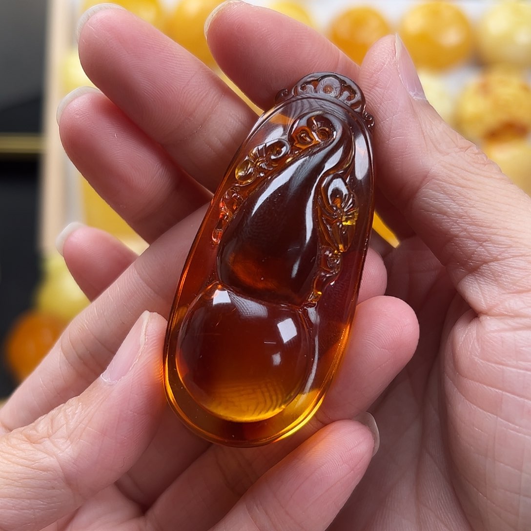 蜜蜡颈饰未镶嵌乐*蜜蜡