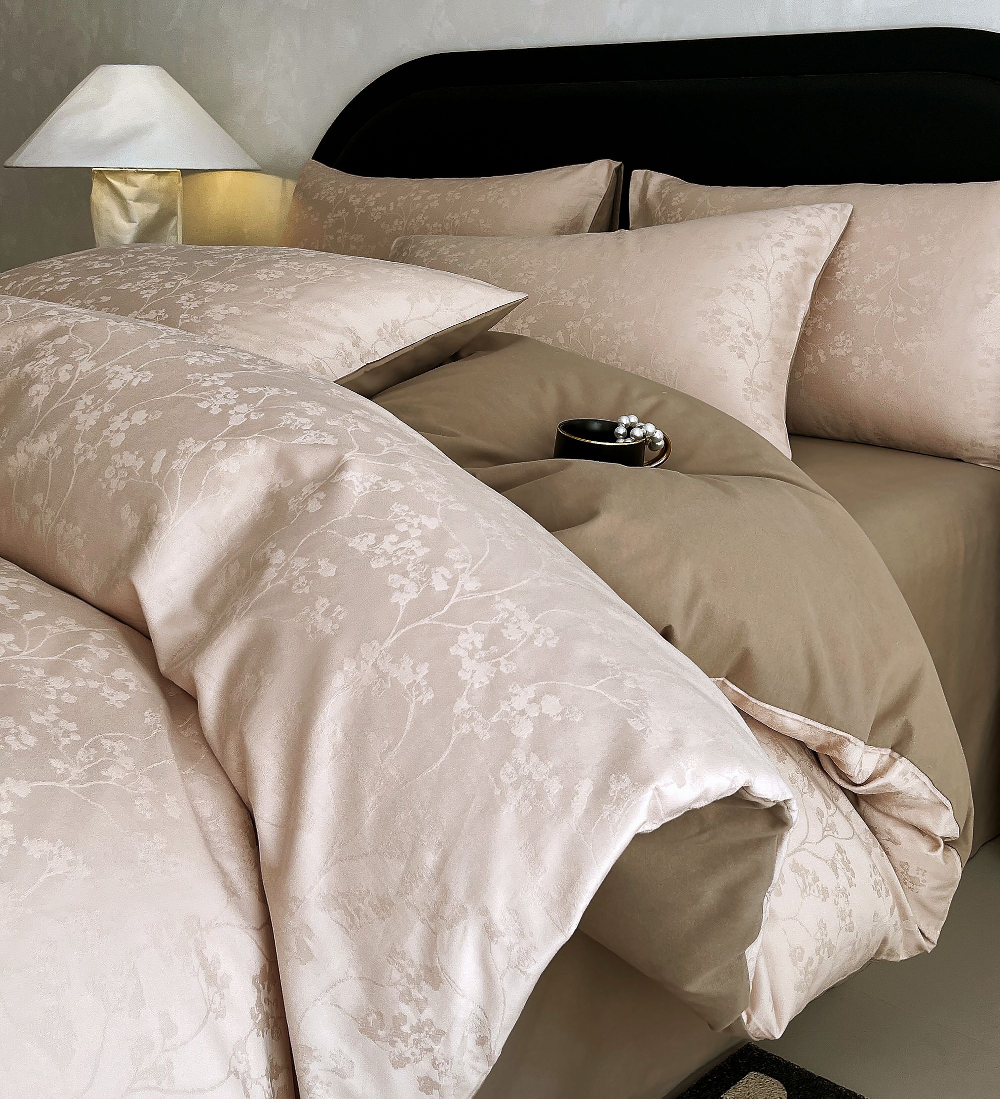 高级感A类母婴级160S长绒棉四件套纯棉全棉磨毛床单被套床上用品