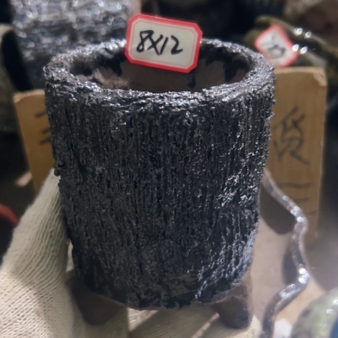 红陶粗陶花盆手工