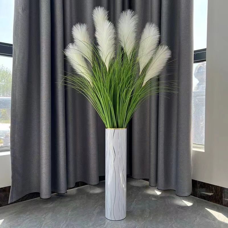 顺丰包邮落地时尚仿真芦苇草摆件大束落地插花客厅装饰高枝假花