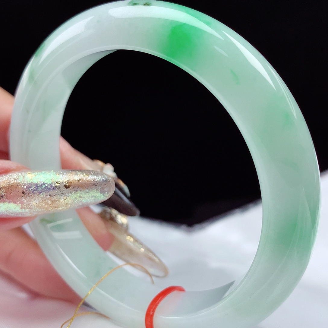 未镶嵌手镯翡翠57圈4207