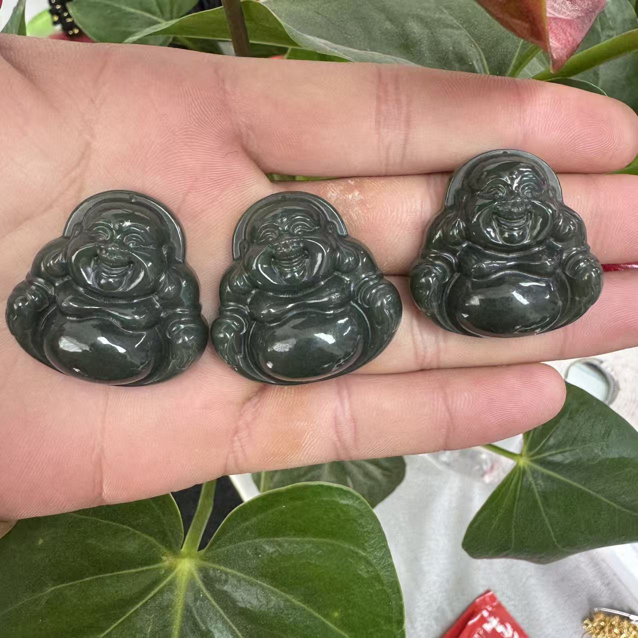 老李严选 和田玉湖水35左右佛公 拍一发一多样性发其一 D626