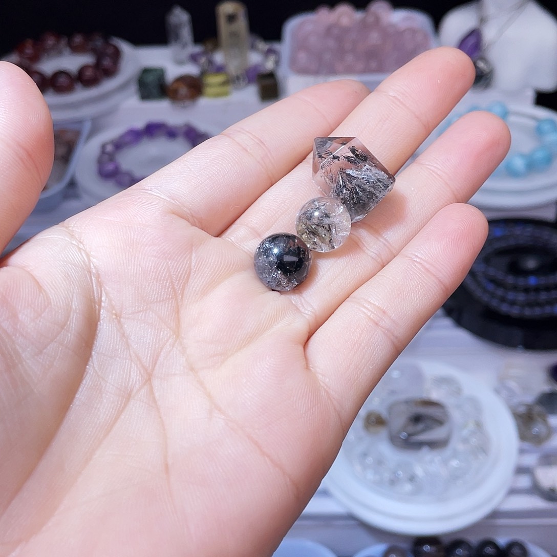 水晶水晶单珠 不打孔未镶嵌