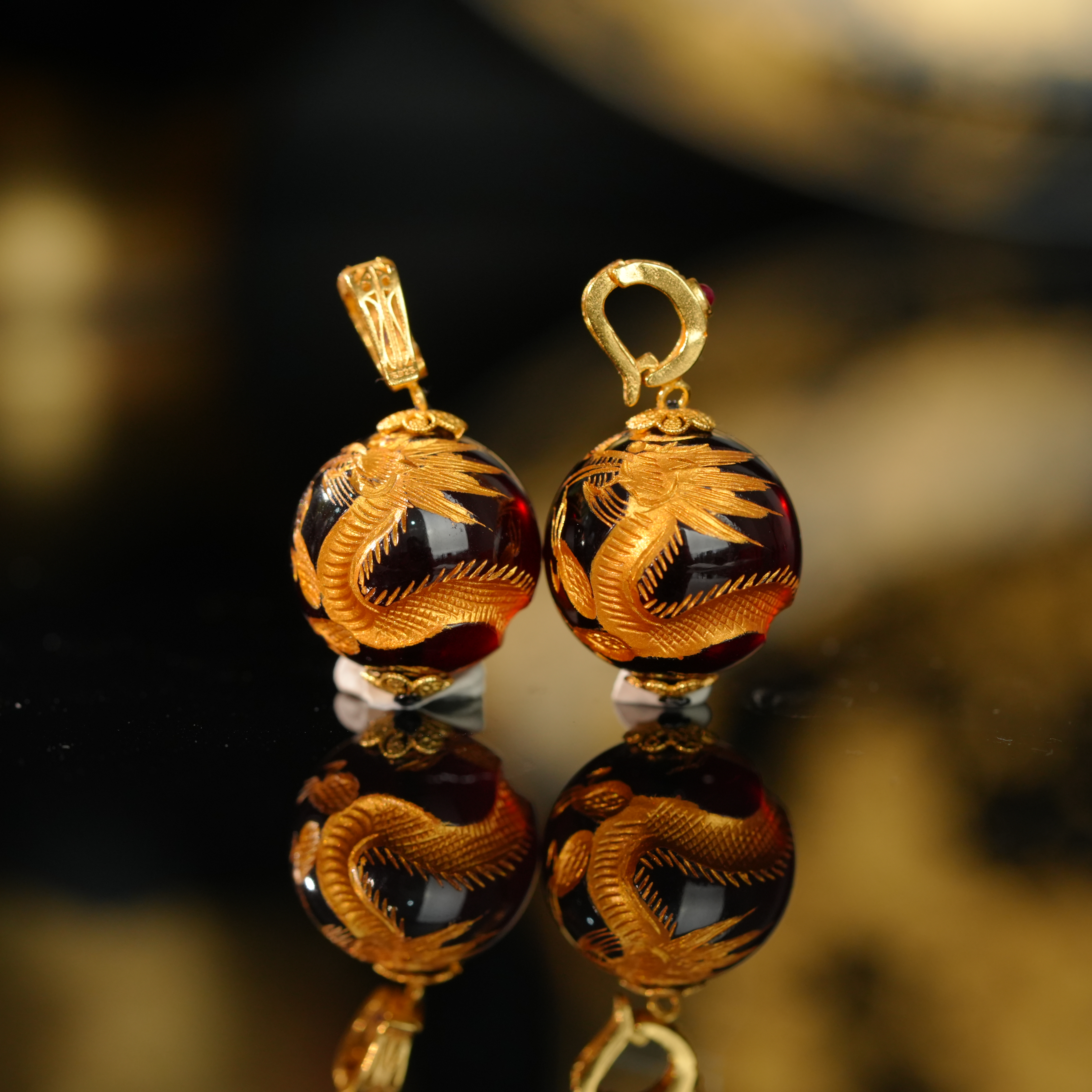 【初见珠宝】S925银琥珀吊坠5-1CH361X58【多样性发一件】