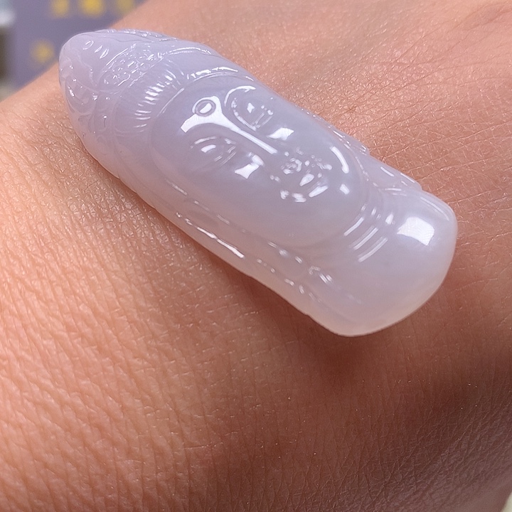 翡翠未镶嵌颈饰观音首出人头地吊坠