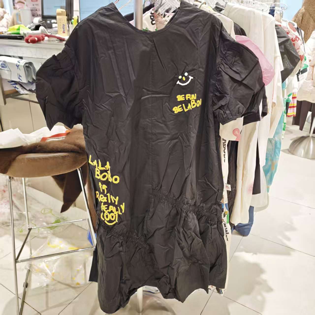 南京【微瑕不退不换】LABO可爱抽褶连衣裙L21E-WLZY25