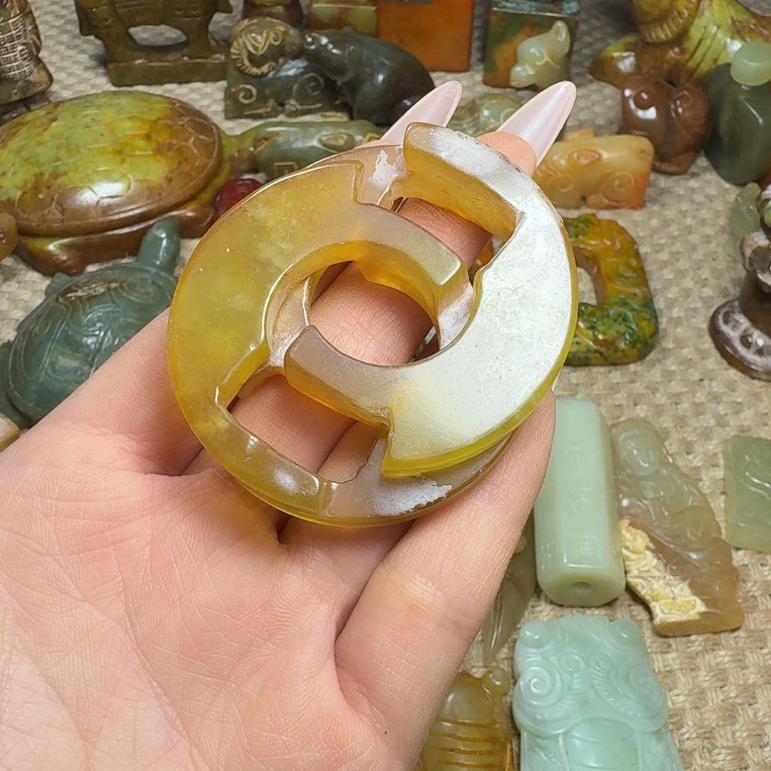 白玉菩提吊坠挂件