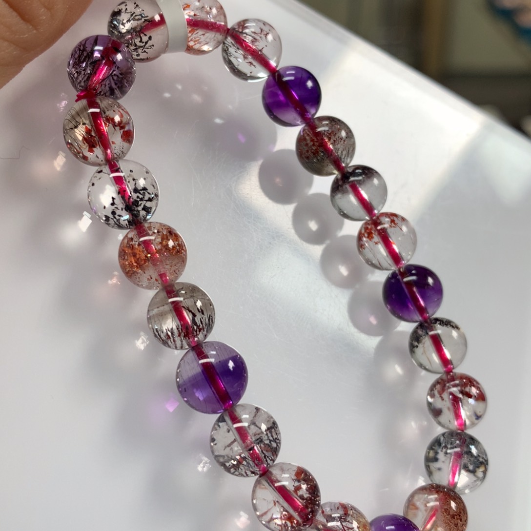 水晶手链未镶嵌8:9毫米左右