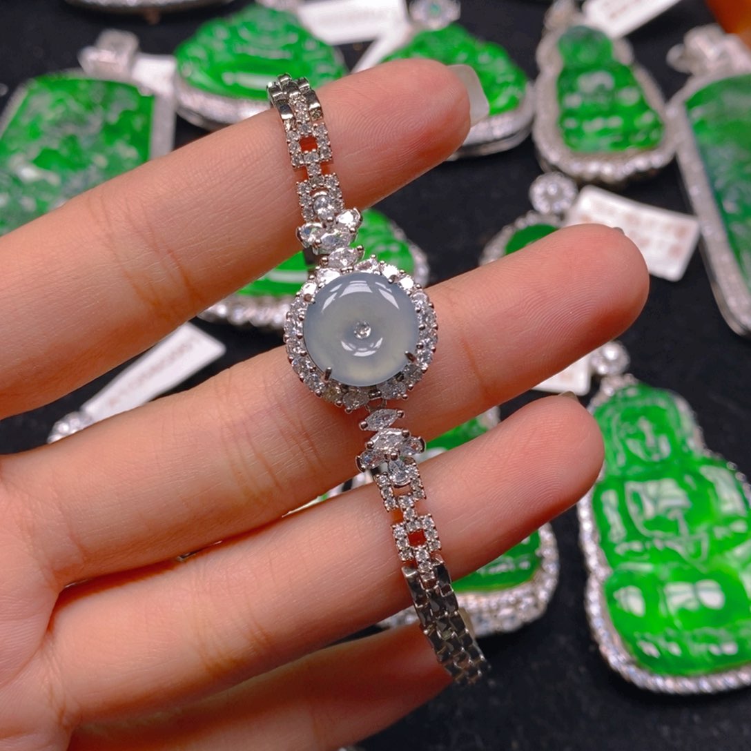 翡翠手链未镶嵌88888888888