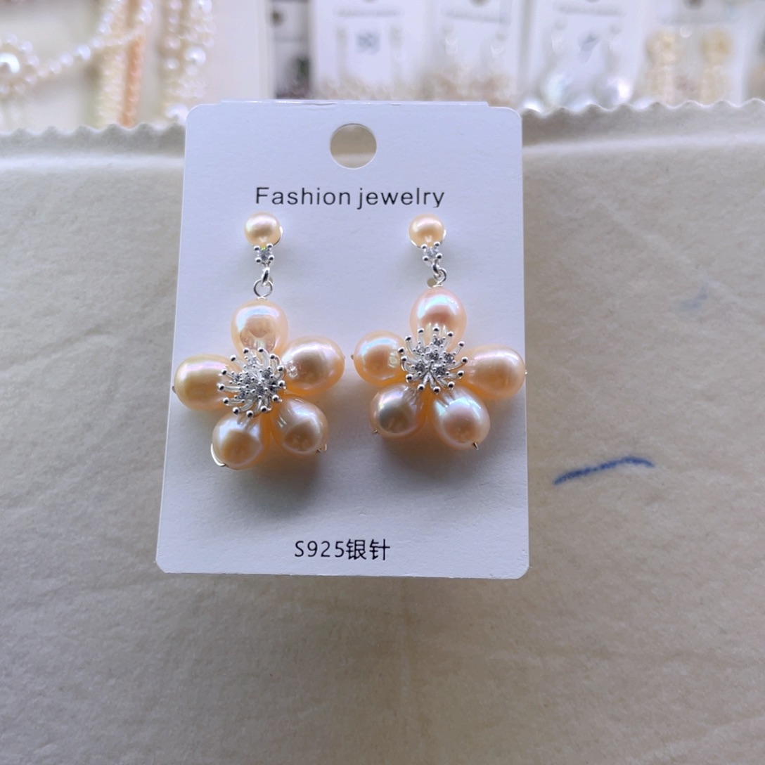 合金项链淡水珍珠